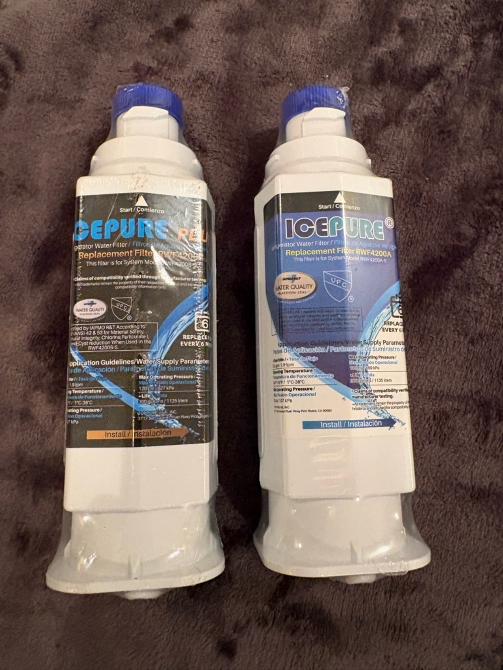 Refrigerator Water Filter Replacement - RWF4200A and  (2 Pack) RWF4200Bq